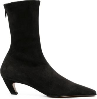 Khaite Arizona Ankle Boot - female - Khaite - Heeled Boots - Black - 3 UK - Shoes