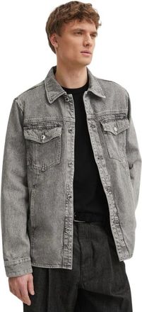 Michael Kors Jassen, Heren, Grijs, S, Denim, Denim Shirt Jacket