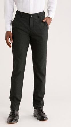 T.R. Premium Slim Fit Flat Front Dress Pants in Green at Nordstrom Rack, Size 42 X 32