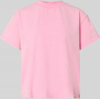 Oh April T-Shirt mit &uuml;berschnittenen Schultern Modell Ella in Hellrosa Melange, Gr&ouml;&szlig;e L