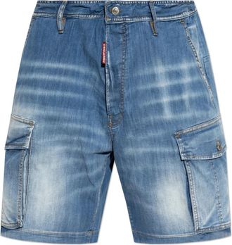 Dsquared2 Denim Shorts - Heren - Denim shorts - Blauw - XL - Denim - Korte Broeken