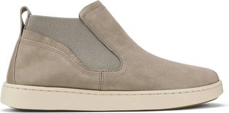 Olukai Womens Pehuea Mid Leather Chelsea Bootie In Taupe Grey