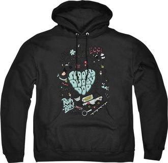 Gildan Scooby Doo Icon Collage Adult Pull Over Hoodie / Hooded Sweatshirt