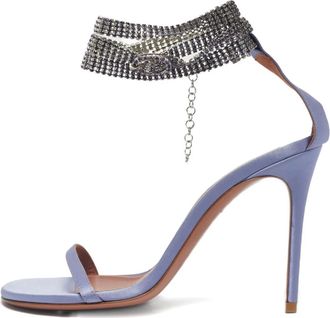 Amina Muaddi Sandali con decorazione - Viola