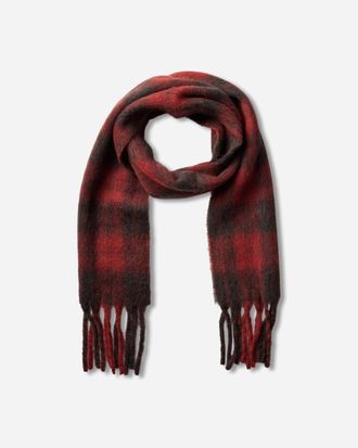 Our Legacy Estate Scarf Burnt Red Plaid