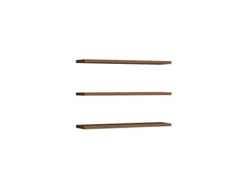 Habitat & Jardin Estante de pared de madera boss - 60 x 1 x 14 cm - nogal