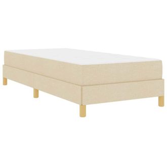 vidaXL Cama Tipo Box Spring Crema, Marr&oacute;n 100 X 200 Cm Vidaxl