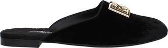 Dolce & Gabbana Dolce&Gabbana Mujers Pantuflas y zuecos de terciopelo negro