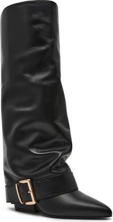 Steve Madden Illuzion Boot in Black Leather at Nordstrom Rack, Size 9.5
