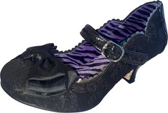 Irregular Choice Summer Breeze Mary Jane Court Shoes (Black Lace, UK Footwear Size System, Adult, Women, Numeric, Medium, 7)
