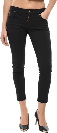 Dsquared2 Black Skinny Flat Front Pants