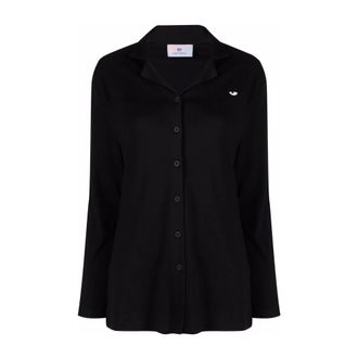 Chiara Ferragni Dames, Blouses & Shirts, Zwart, Maat: M Tweed