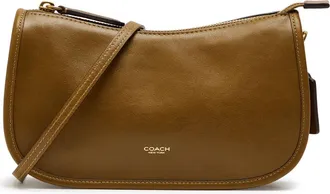 Coach Waverly Grained Leather Cross-body bag - Olive - One Size