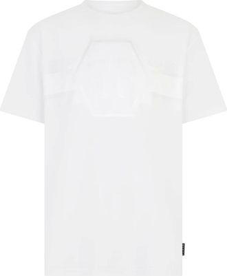 Philipp Plein Heren, Tops, Wit, Maat: S Katoen