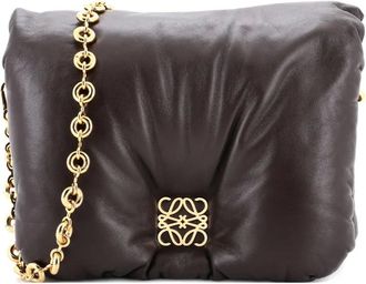 Loewe Borsa a spalla Goya media - Marrone