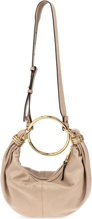 Chlo&eacute; Bracelet Small Handbag - Dames - Handtassen - Beige - ONE Size - Leer - Tassen