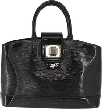 Louis Vuitton Pre-owned Handbags, female, Black, Size: ONE SIZE Pre-owned Vintage Leather Handbag