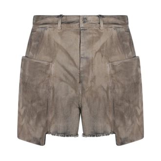 Rick Owens Denim Shorts, male, Brown, Size: W31 Stefan Cargo Shorts