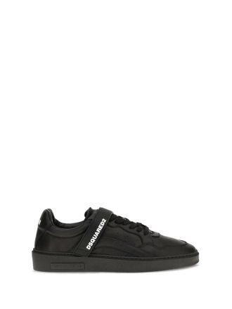 Dsquared2 Black Leather Sneakers