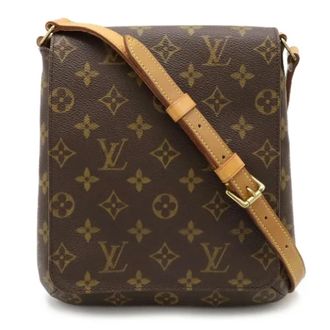 Louis Vuitton Pre-owned Cross Body Bags, female, Brown, Size: ONE SIZE Pre-owned Canvas Crossbody Bag