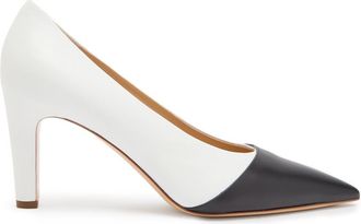 Gabriela Hearst Empress 65 Colour-blocked Leather Pumps - White