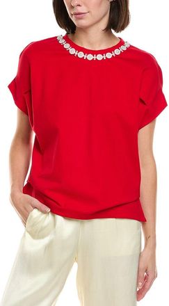 Gracia Pearl Work Round Neck Top