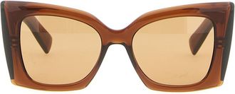 Saint Laurent Brown Logo Sunglasses