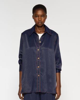 Serena Bute Casual Shirt - Navy Blue