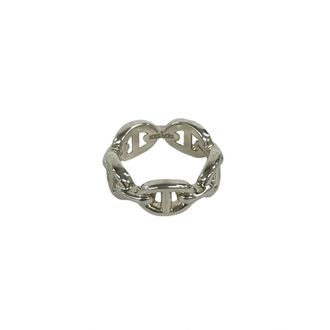Herm&egrave;s Silver Silver 925 Band Ring (Pre-Owned)