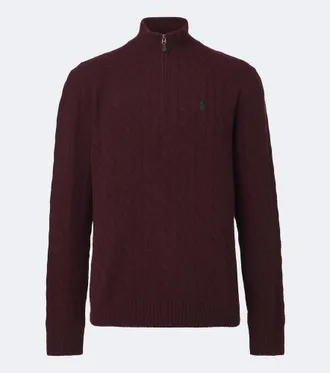 Polo Ralph Lauren Pullover in lana e cashmere a trecce