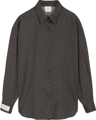 Alysi Camicia in Lana Vergine Caffe - Dames - Blouses & Shirts - Bruin - Maat: S Wol