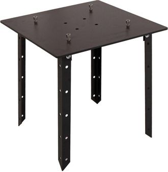 Hhg Nunca Usado] Placa Base Para Sombrilla Xxl Hhg 216, A96 Y Meran Pro, Soporte De Poste De Anclaje Al Suelo Para Sombrilla, Metal 24kg