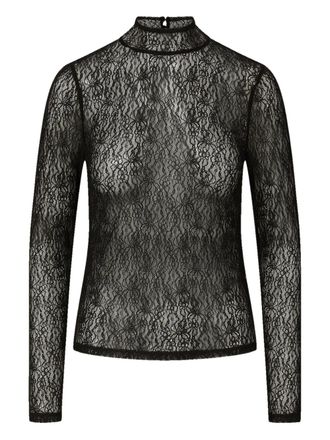 Veronica Beard Nate lace top - Black