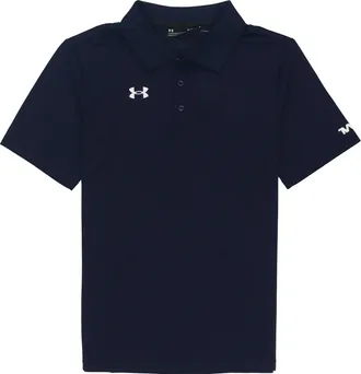Under Armour Mens Under Armour Casual Sports lapel Training Breathable Short Sleeve Polo Shirt Blue 21500537-408