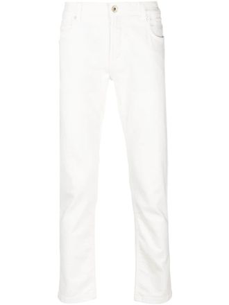 Eleventy Jeans slim a vita bassa - Bianco