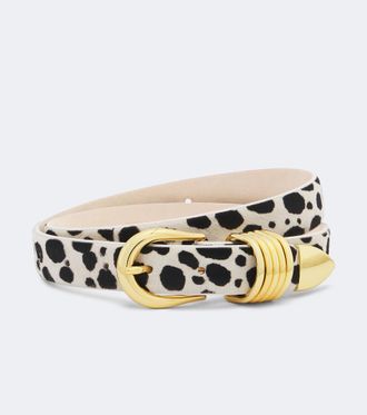 D&eacute;hanche D&eacute;hanche Hollyhock calf hair belt
