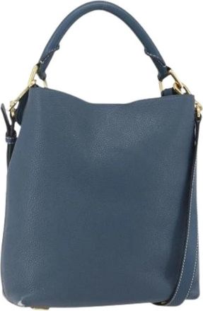 Loewe Pre-owned Leren Handtas - Dames - Vintage Handtas - Blauw - ONE Size - Leer - Vintage