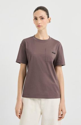 Brunello Cucinelli Cotton jersey T-shirt in Brown at Nordstrom, Size Xx-Large Eu