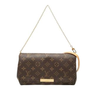 Louis Vuitton Pre-owned Favorite PM - Dames - Pre-owned - Bruin - Maat: ONE Size Leer