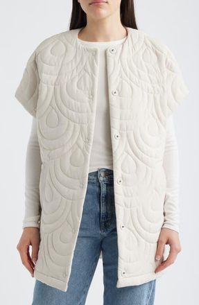 Ilse Jacobsen Blossom Short Sleeve Quilted Cape in Kit at Nordstrom, Size Medium