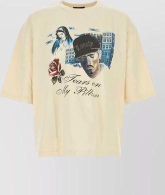 Willy Chavarria tears on my pillow cotton oversize t-shirt