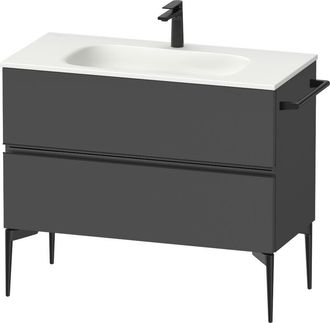 Duravit Duravit - Sivida Mueble Bajo Lavabo, 2 Cajones, Tirador Diamante