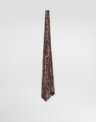 Dolce & Gabbana Abstract-print Twill Tie - Man Ties And Pocket Squares Onesize