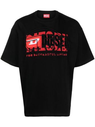 Diesel Black Logo Print T-Shirt