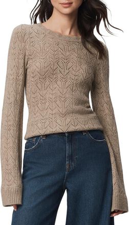Splendid Rose Open Stitch Sweater in Light Cedar Beige Heather at Nordstrom, Size X-Large