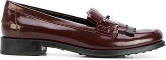 Tod's fringed loafer - Rood