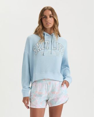 Salt Life Starry Night Hoodie in Powder Blue at Nordstrom, Size Medium