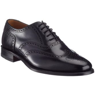 Loake 202 Leather Mens Lace Up Shoes - Black - Size:UK 10.5