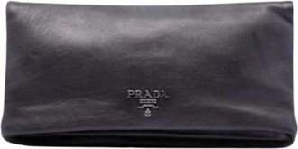 Prada Pre-owned Vintage Clutch - Dames - Vintage Clutch - Paars - ONE Size - Leer - Vintage