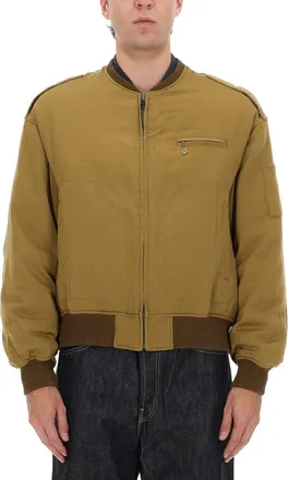 Visvim Grey Wool-Blend Gunner Down Jacket